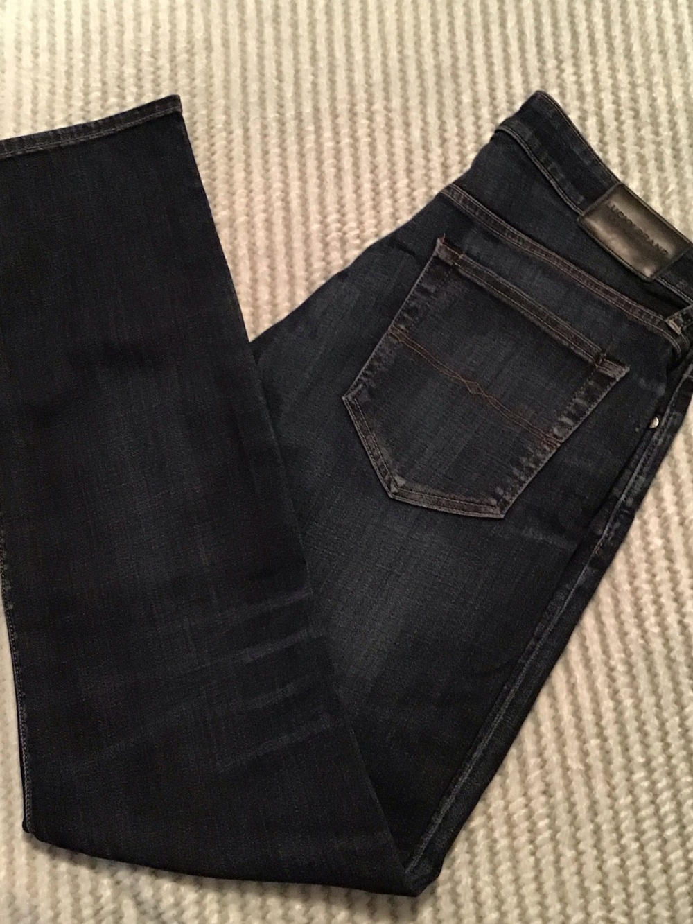 Lucky Brand Men's Dark Indigo Straight Jeans